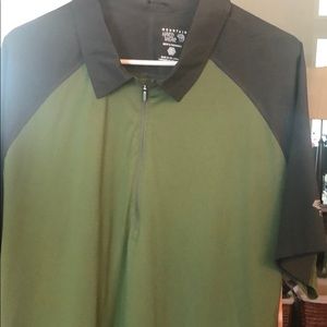 Men’s Mountain Hard Wear zip up short sleeve polo